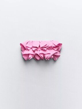 Zara Ruffled bandeau top